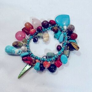 Stone Charm Bracelet